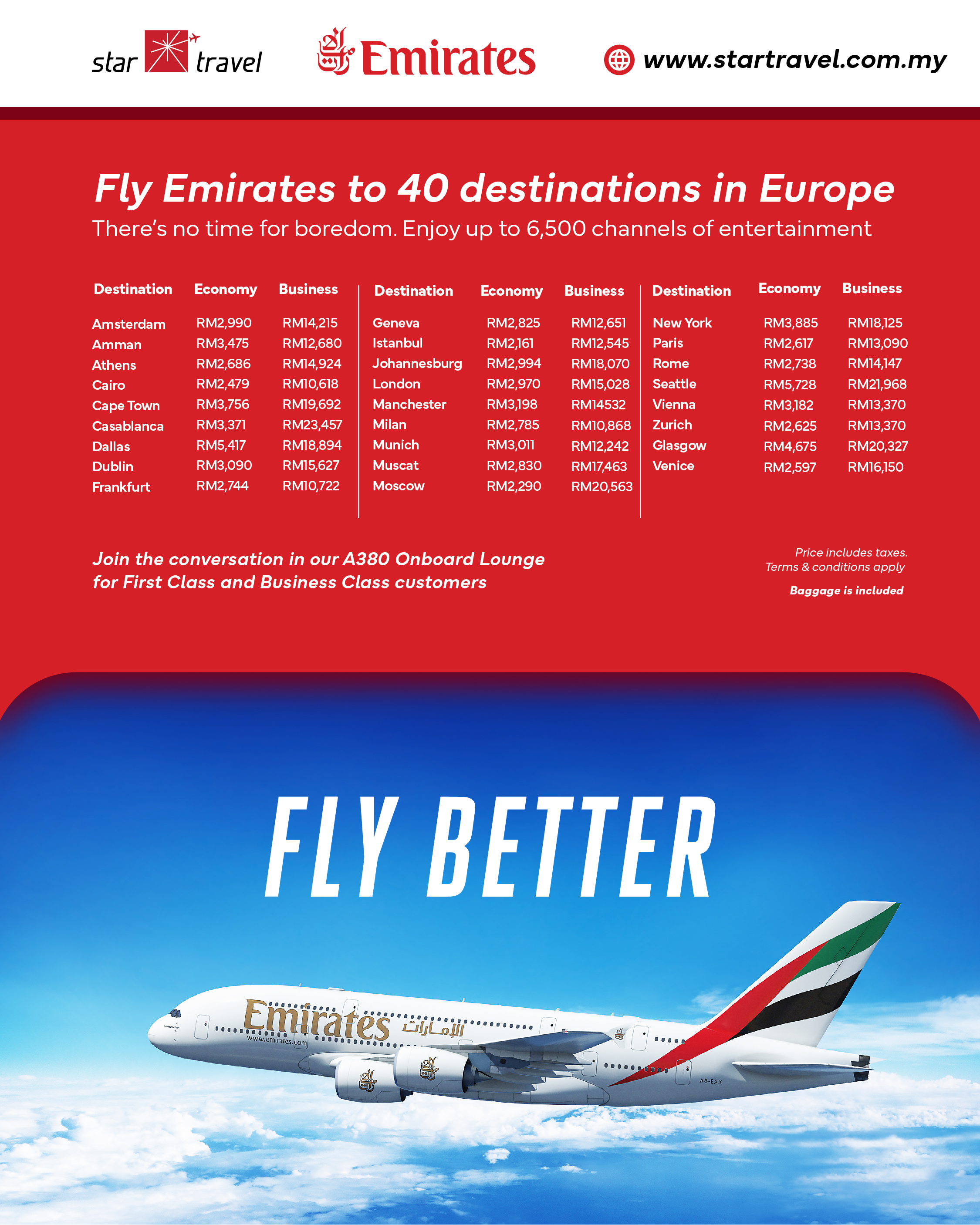 Emirates Airlines MATTA Promotion